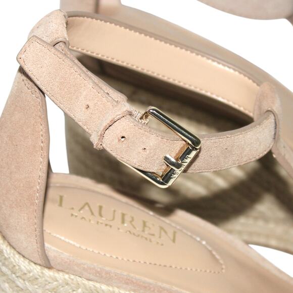 Ralph Lauren Hale Wedge Sandals Khaki Size 8.5 NWT - Picture 7 of 14